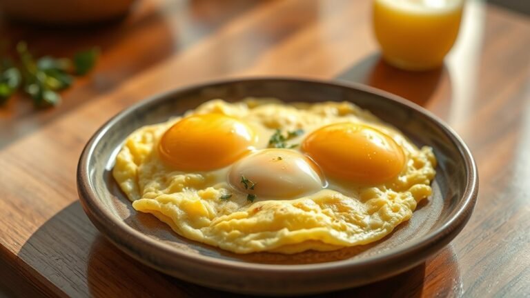 calories in a 3 egg omelette