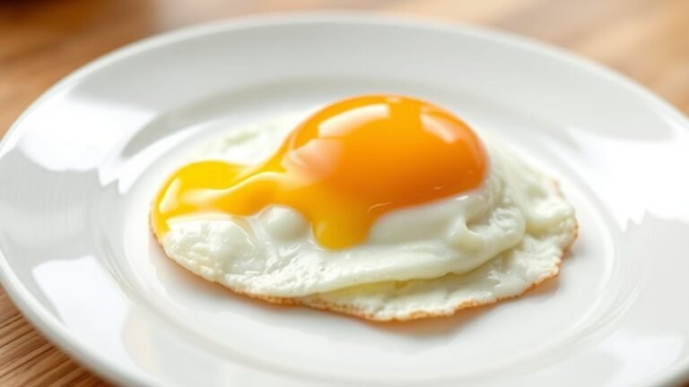 calories in over easy egg