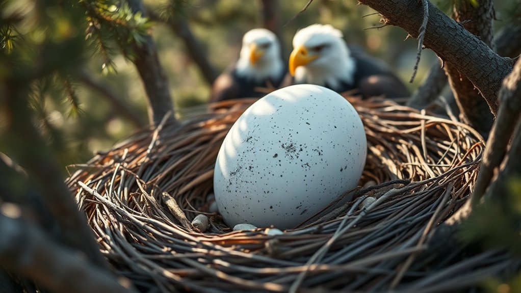 eagle eggs hatch in 35 days