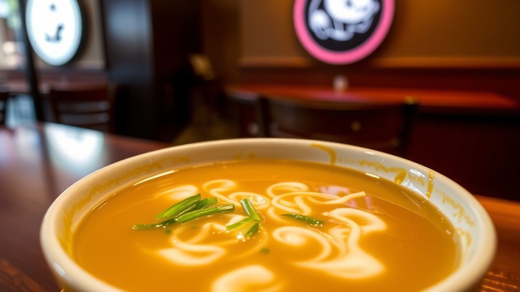 egg drop soup at panda inn
