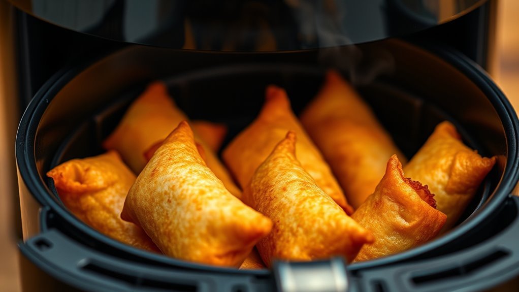 egg roll size reheating times
