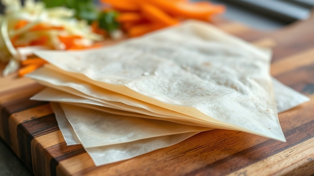 egg roll wrapper carbohydrate content