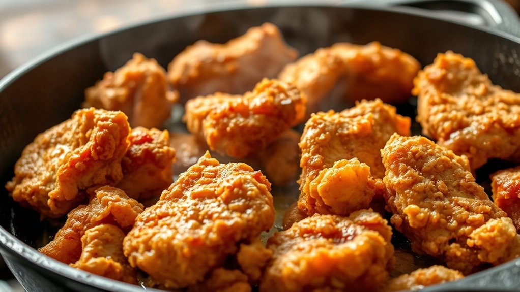 even heat for crispy chicken
