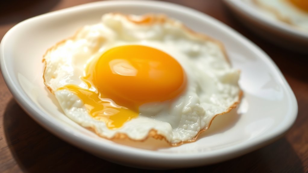 frying preserves egg protein