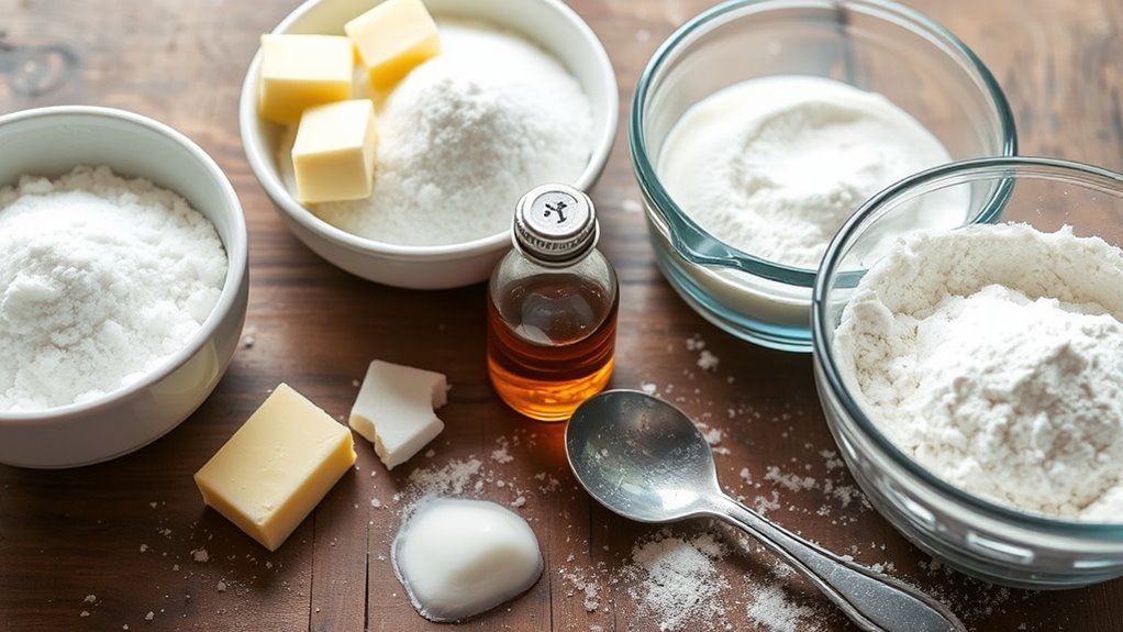gather ingredients for cookies