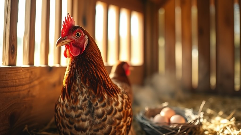 hens lay eggs early