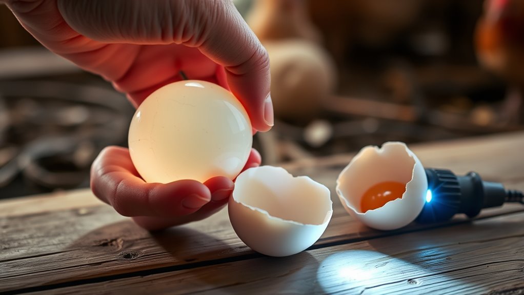 identify and discard nonviable eggs