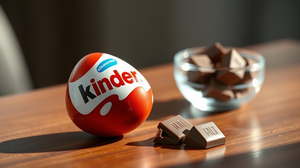 kinder egg calorie details