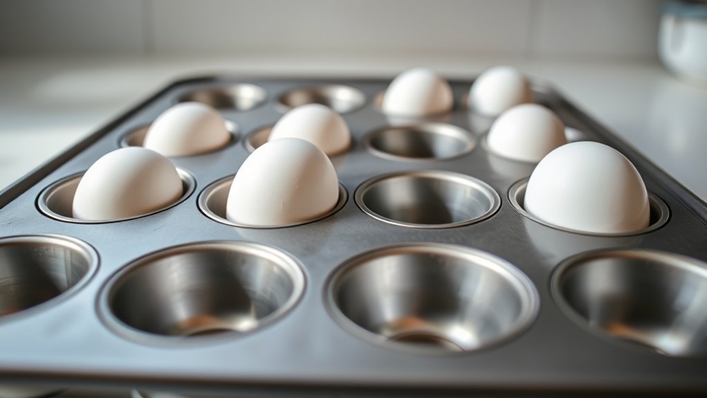 line muffin tin with cups
