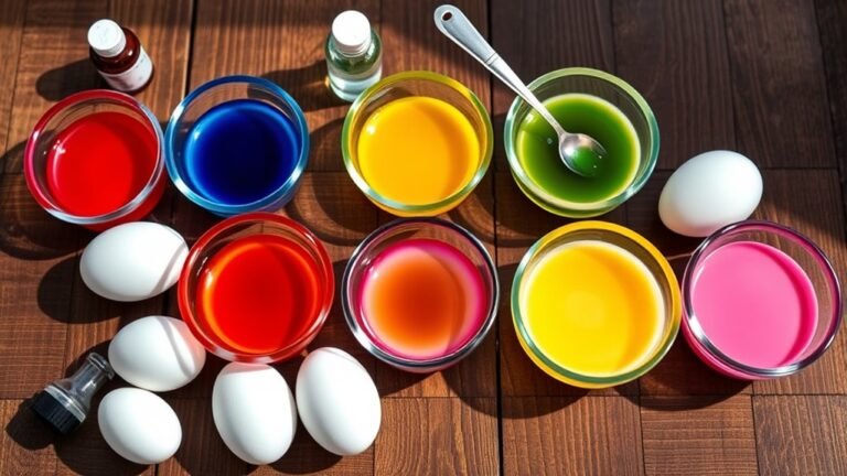 make colorful easter eggs