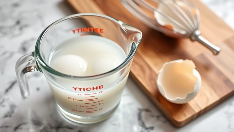 measure egg whites accurately