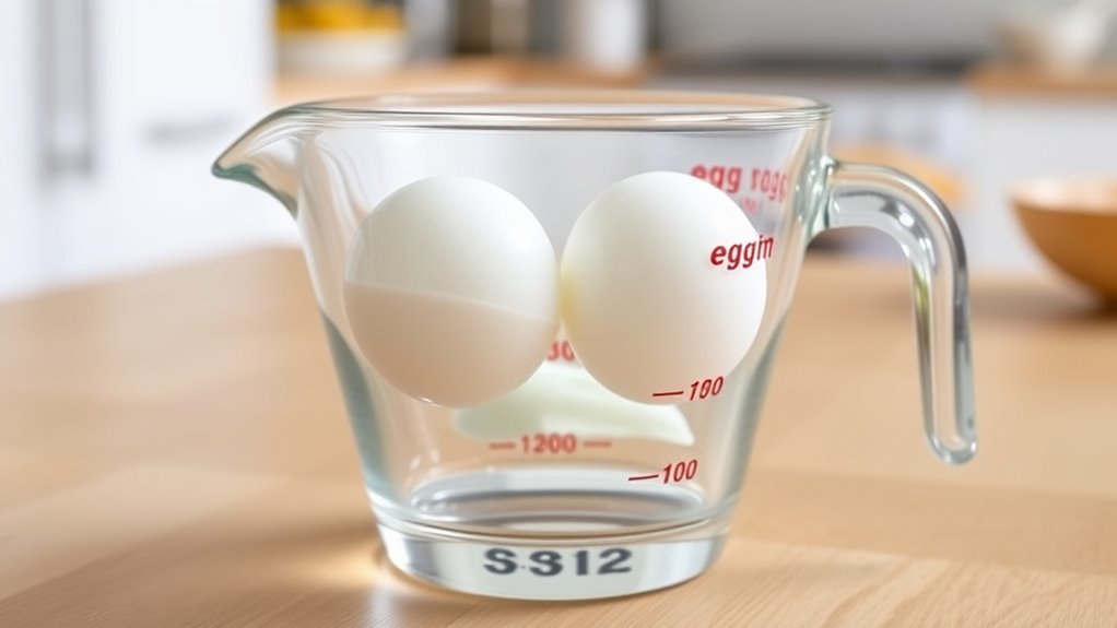measuring egg whites accurately