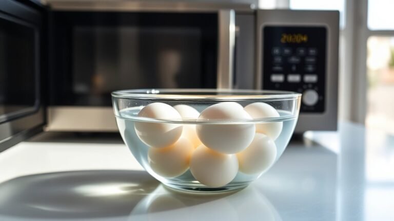 microwave hard boiled eggs