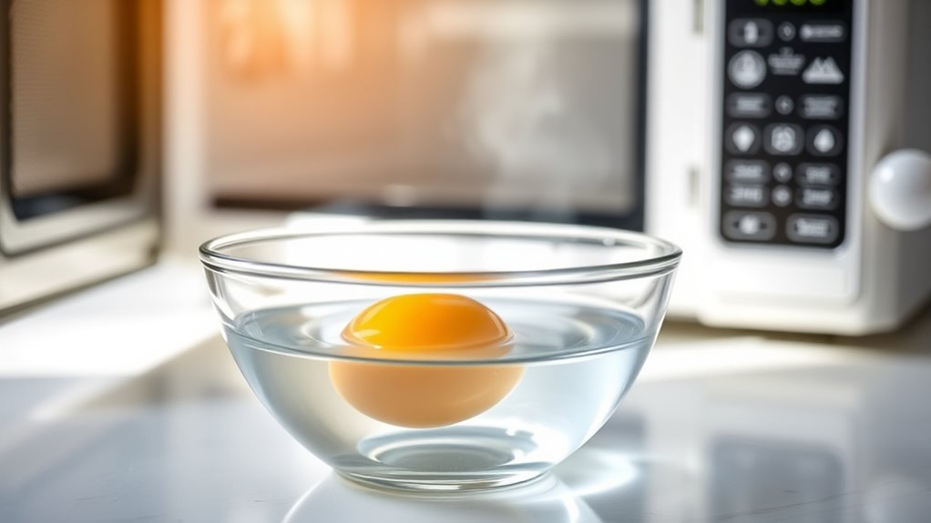 microwave soft boiled eggs
