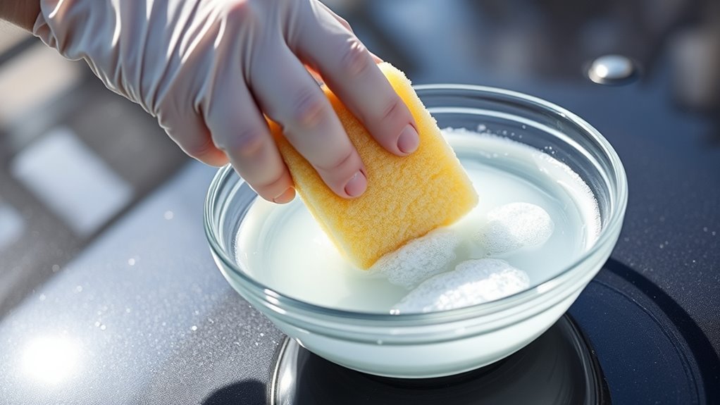 mix soap with water