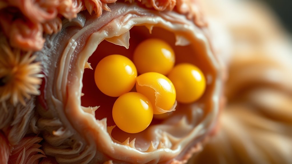 ovary produces and matures
