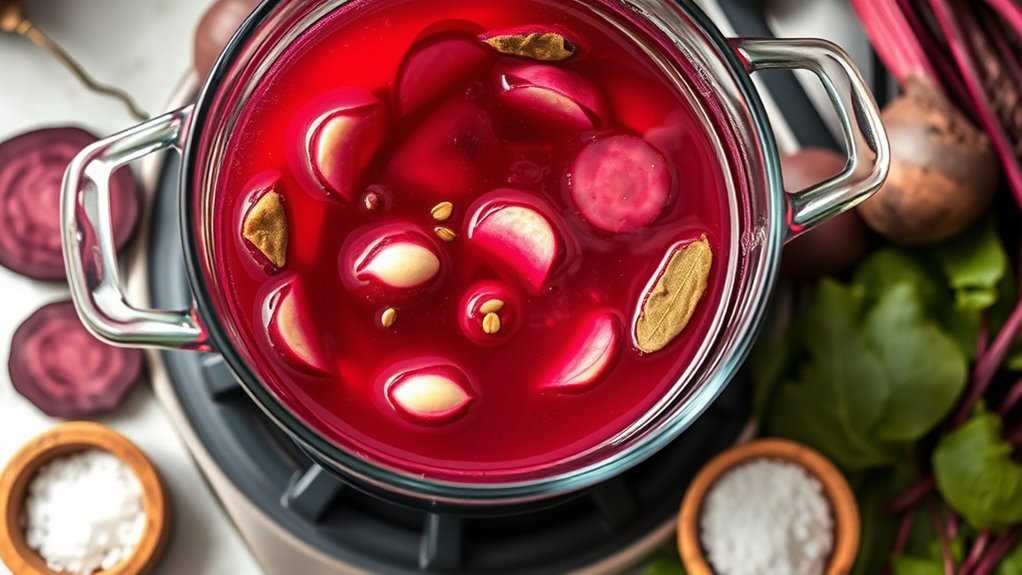 prepare vibrant pickling brine