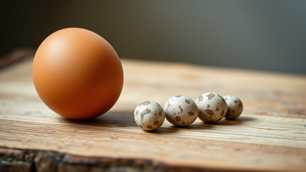 quail eggs versus chicken eggs