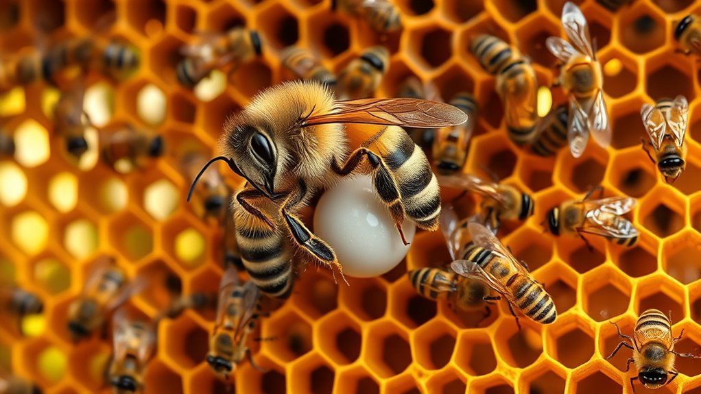 queen bee egg laying capacity