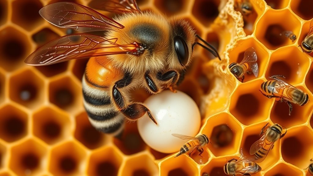 queen bee egg production