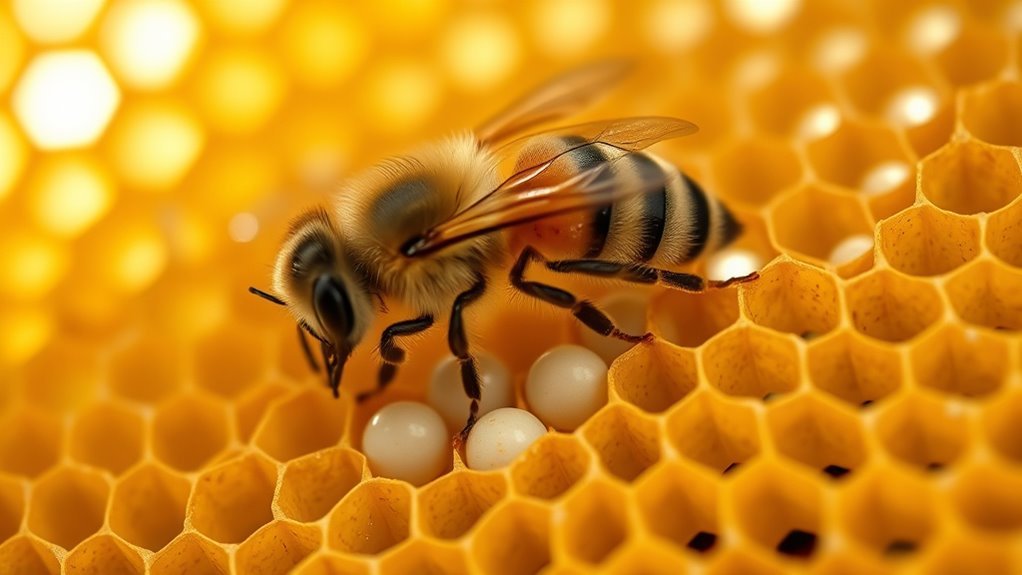 queen bee s daily egg production
