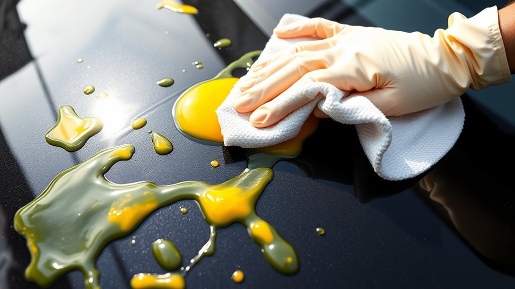 remove egg from car