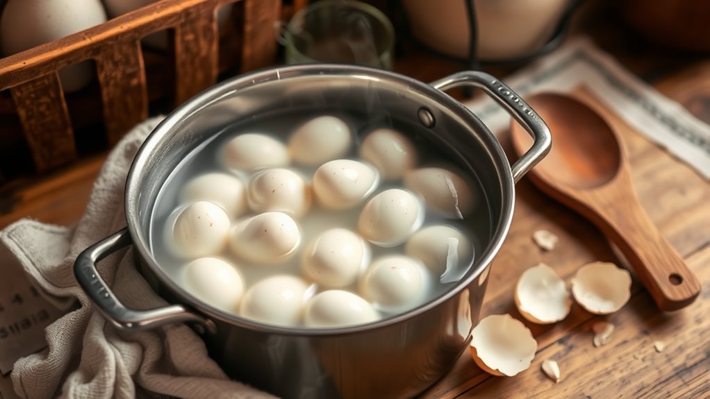 room temperature eggs prevent cracking