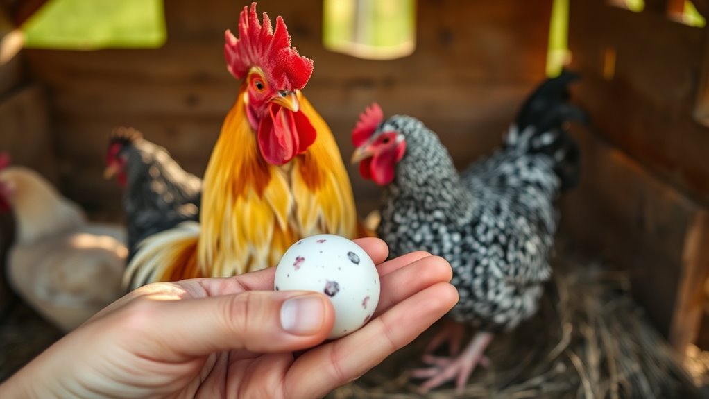 rooster mating affects egg fertility