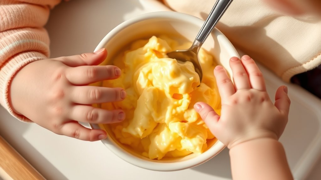 safe egg feeding techniques