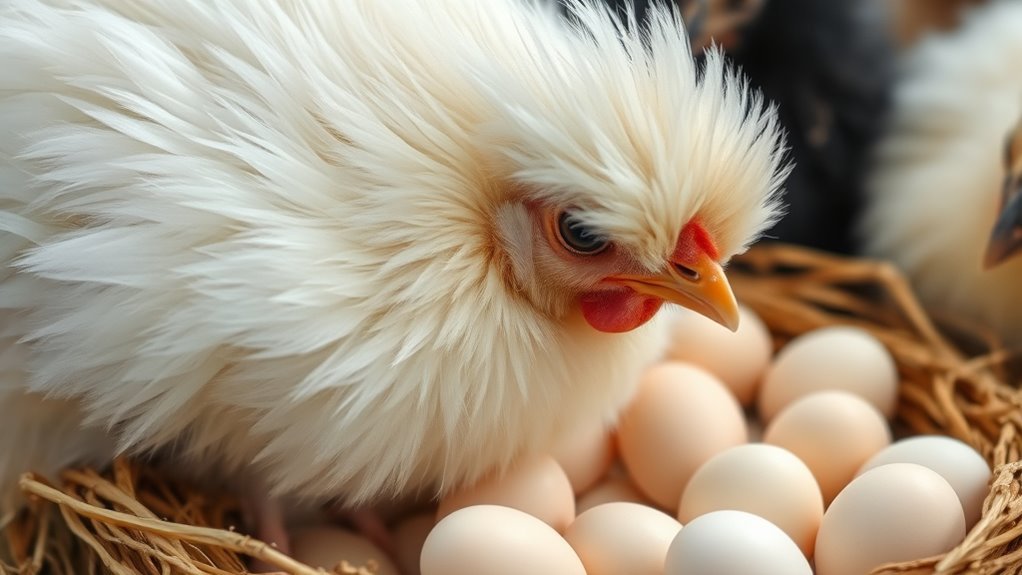 small white bantam eggs