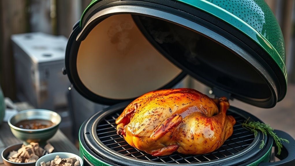 smoke turkey on green egg