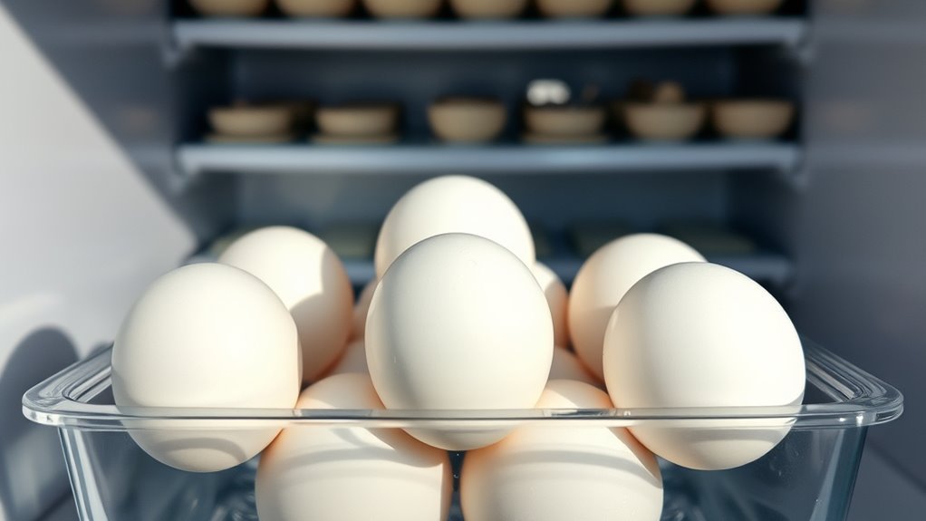 store eggs properly inside