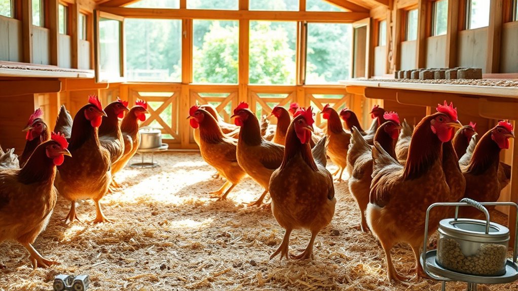 stress free hen environment