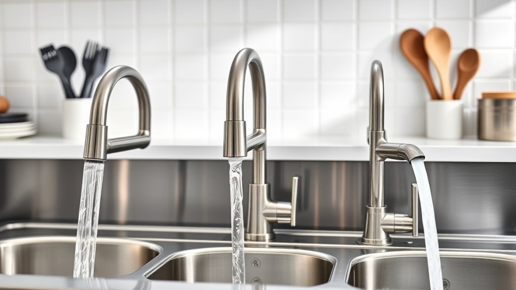 top 3 compartment sink faucets
