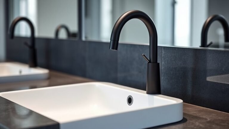 top black bathroom faucets