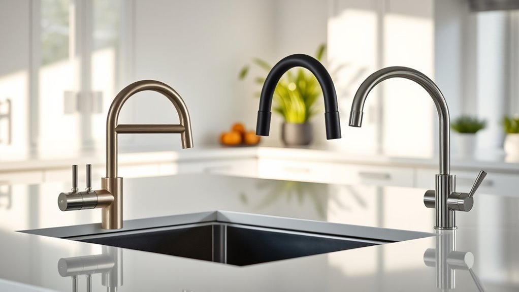 top pull out kitchen faucets
