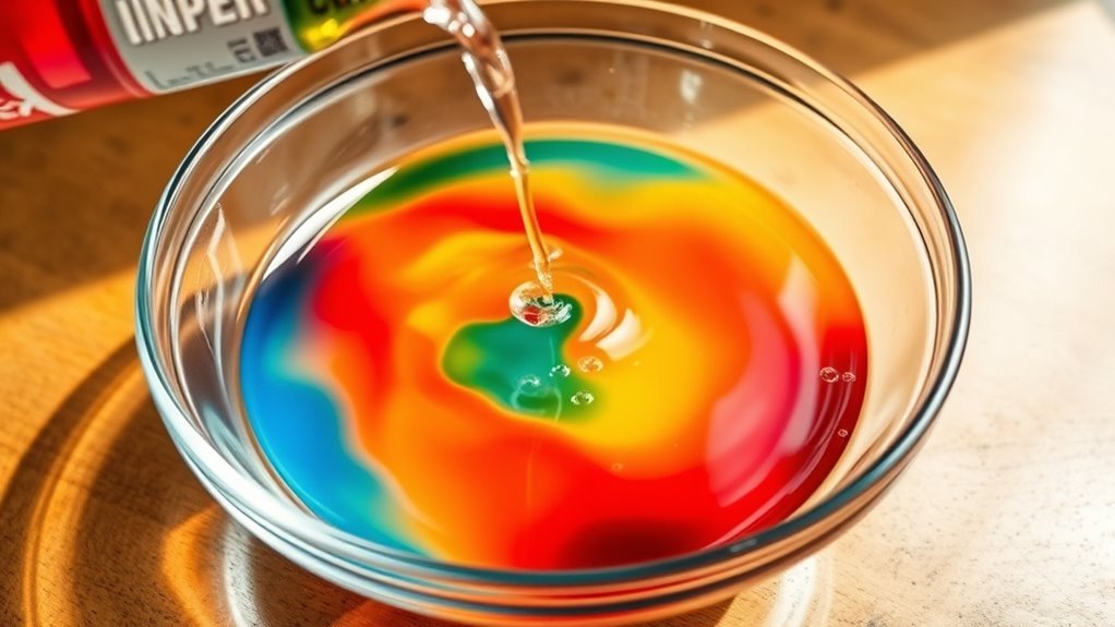 vinegar enhanced vibrant egg dye
