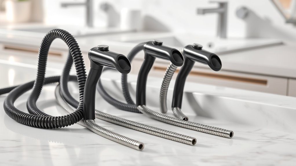 choose flexible durable drain snake