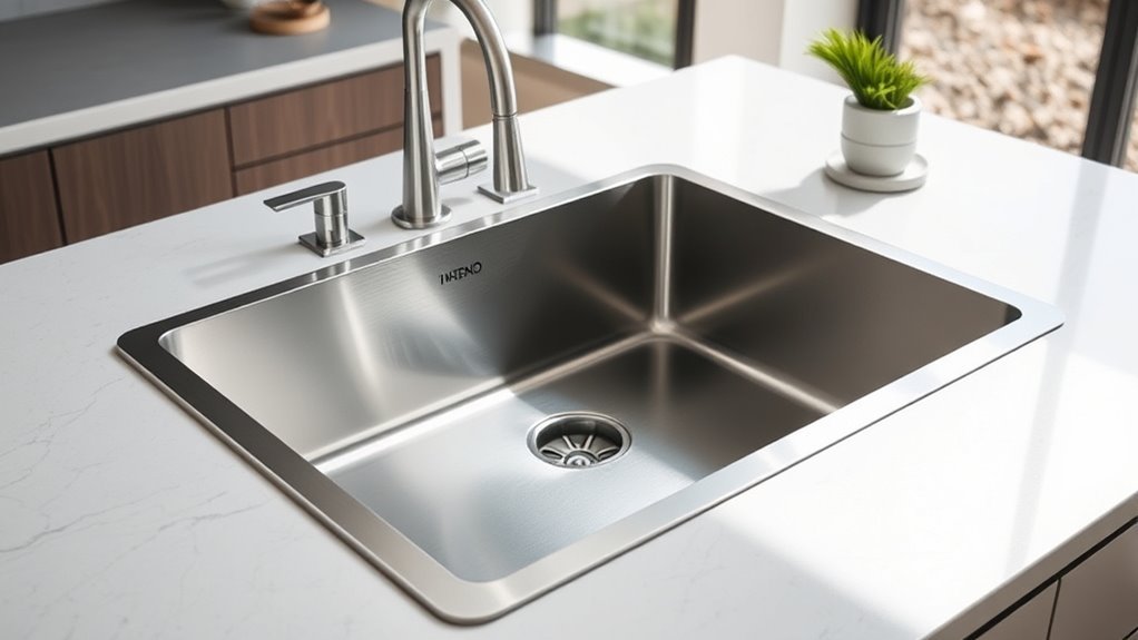 durable 16 gauge kitchen sink