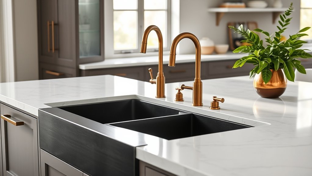 durable easy clean apron sink