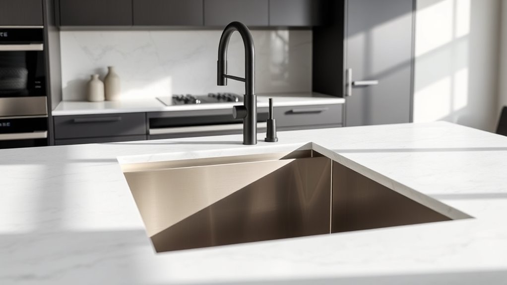 durable heat resistant apron sinks