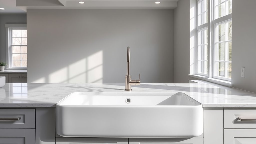 stylish apron front sink picks