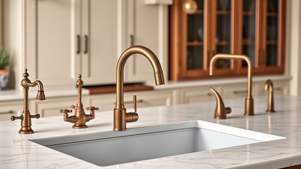 top rated bronze kitchen faucets
